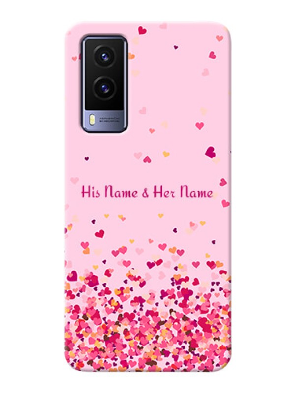 Custom Vivo V21E 5G Phone Back Covers: Floating Hearts Design