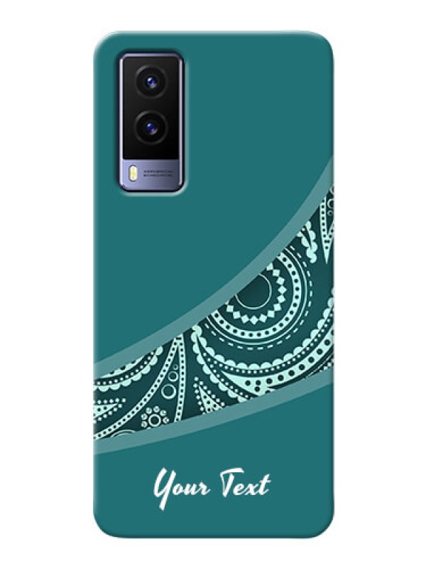Custom Vivo V21E 5G Custom Phone Covers: semi visible floral Design