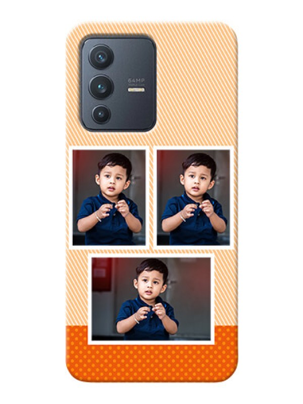 Custom Vivo V23 5G Mobile Back Covers: Bulk Photos Upload Design