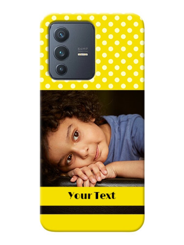 Custom Vivo V23 5G Custom Mobile Covers: Bright Yellow Case Design