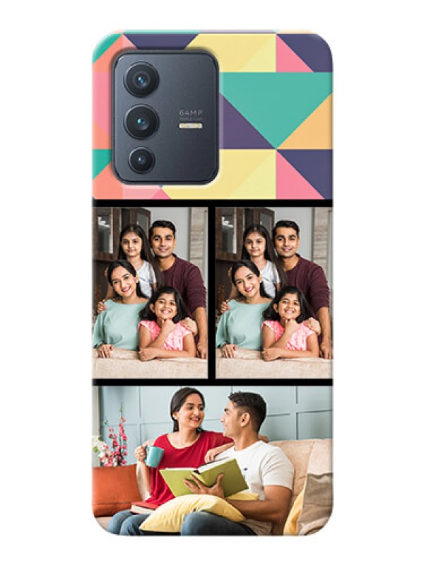 Custom Vivo V23 5G personalised phone covers: Bulk Pic Upload Design