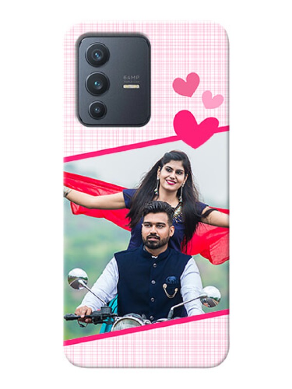 Custom Vivo V23 5G Personalised Phone Cases: Love Shape Heart Design