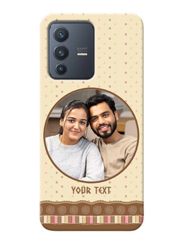 Custom Vivo V23 5G Mobile Cases: Brown Dotted Mobile Case Design