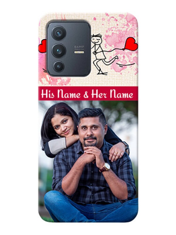 Custom Vivo V23 5G phone back covers: You and Me Case Design