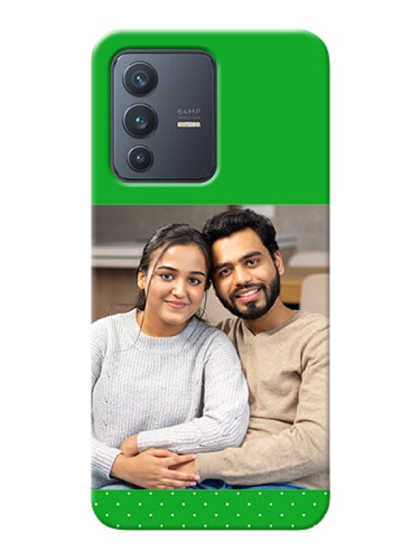 Custom Vivo V23 5G Personalised mobile covers: Green Pattern Design