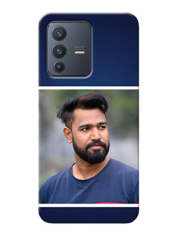 Custom Vivo V23 5G Mobile Cases: Simple Royal Blue Design