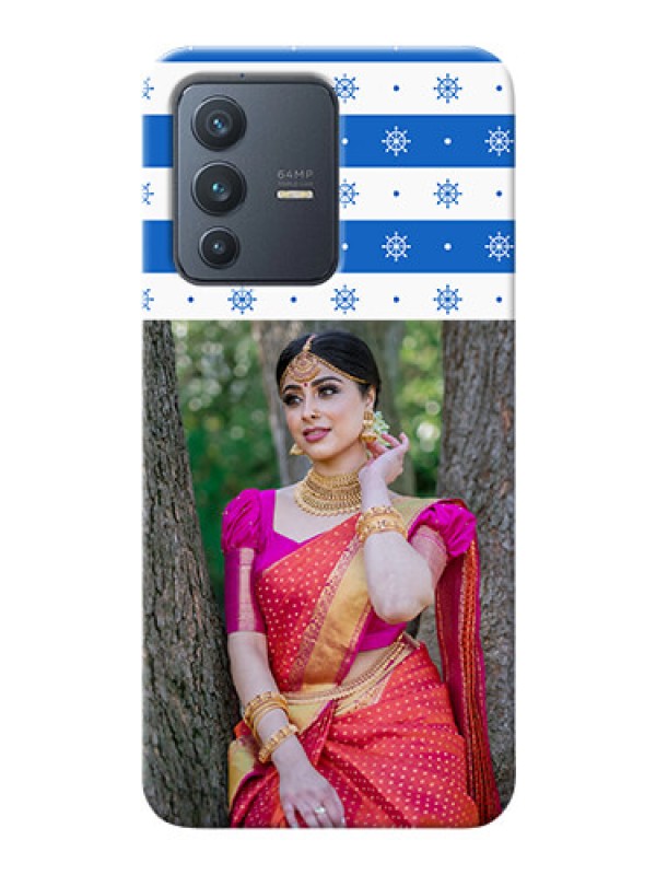 Custom Vivo V23 5G custom mobile covers: Snow Pattern Design