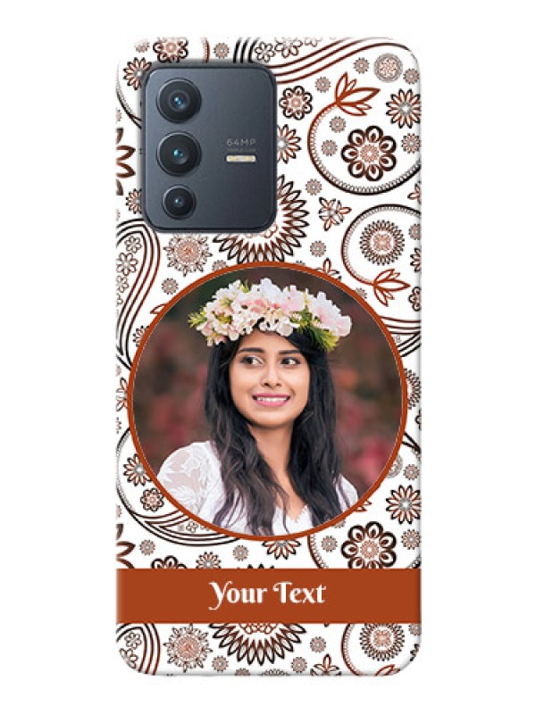 Custom Vivo V23 5G phone cases online: Abstract Floral Design 