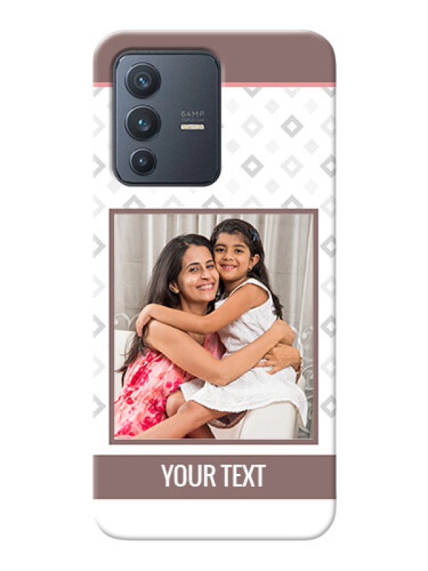 Custom Vivo V23 5G custom back covers: Simple Diamond Design