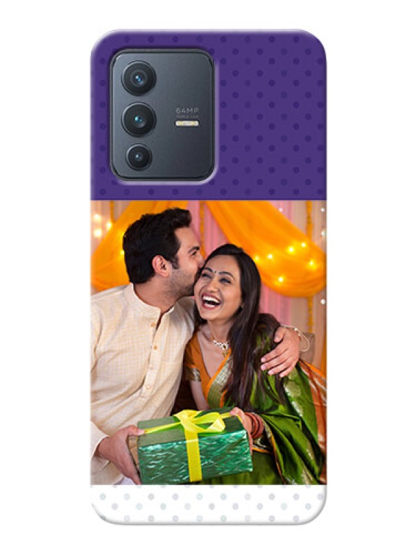 Custom Vivo V23 5G mobile phone cases: Violet Pattern Design