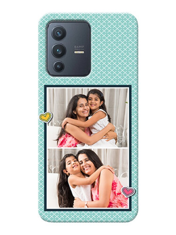 Custom Vivo V23 5G Custom Phone Cases: 2 Image Holder with Pattern Design