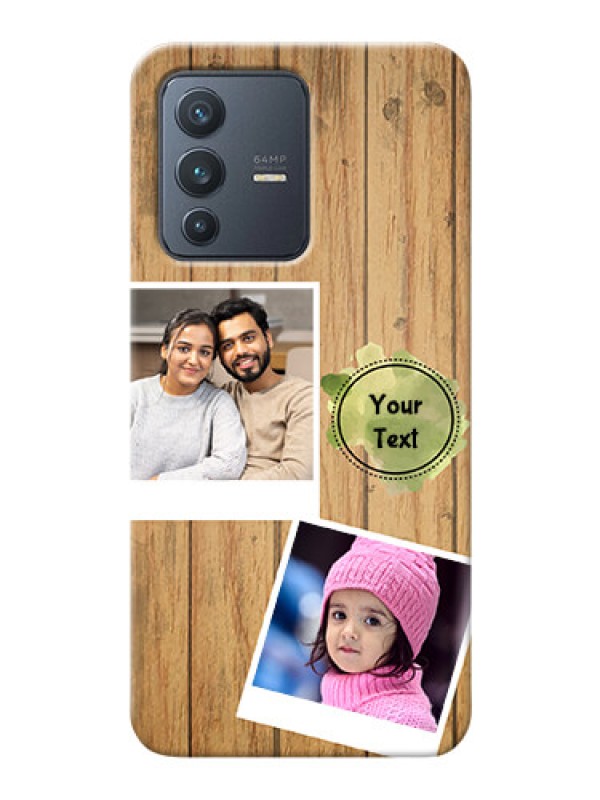 Custom Vivo V23 5G Custom Mobile Phone Covers: Wooden Texture Design