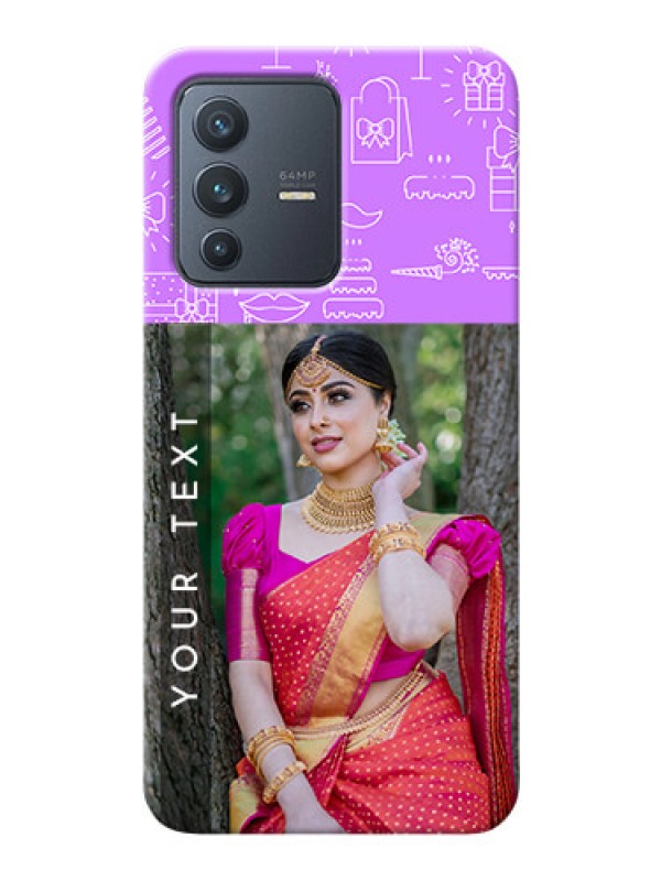 Custom Vivo V23 5G Personalized Phone Cases: Birthday Icons Design