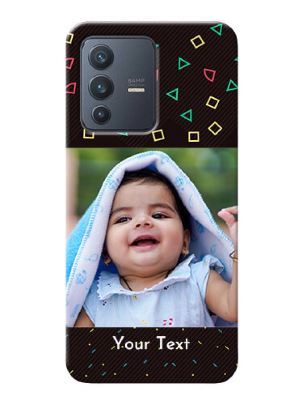 Custom Vivo V23 5G custom mobile cases with confetti birthday design