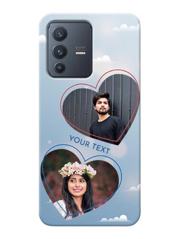 Custom Vivo V23 5G Phone Cases: Blue Color Couple Design 