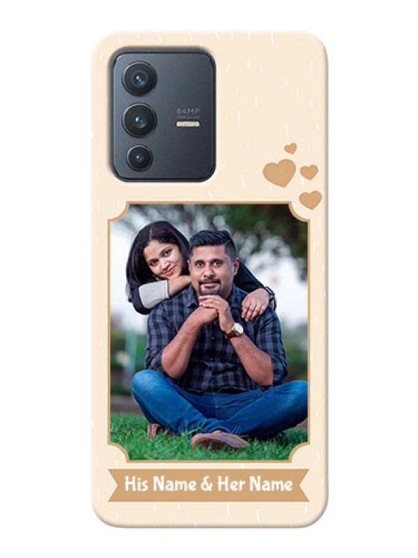 Custom Vivo V23 5G mobile phone cases with confetti love design 