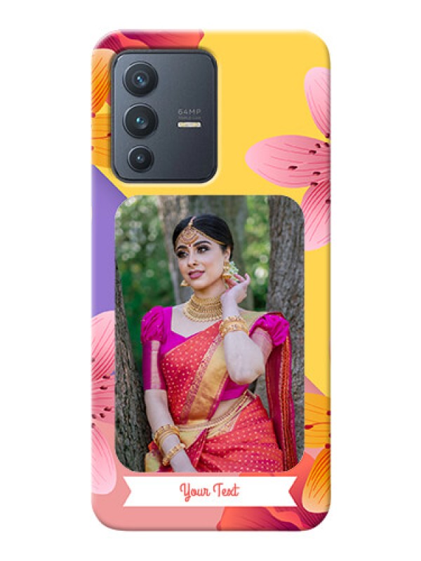 Custom Vivo V23 5G Mobile Covers: 3 Image With Vintage Floral Design