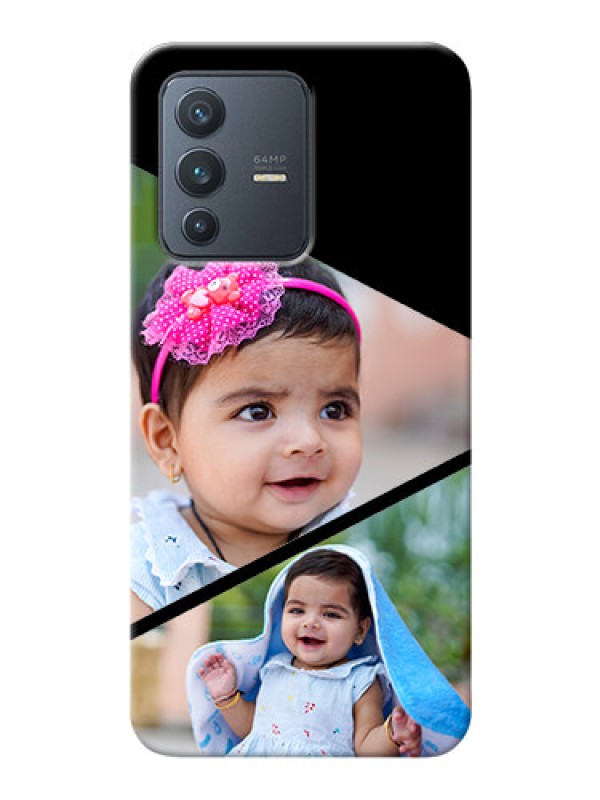 Custom Vivo V23 5G mobile back covers online: Semi Cut Design