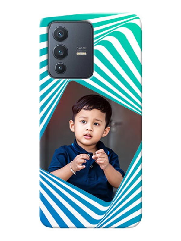 Custom Vivo V23 5G Personalised Mobile Covers: Abstract Spiral Design