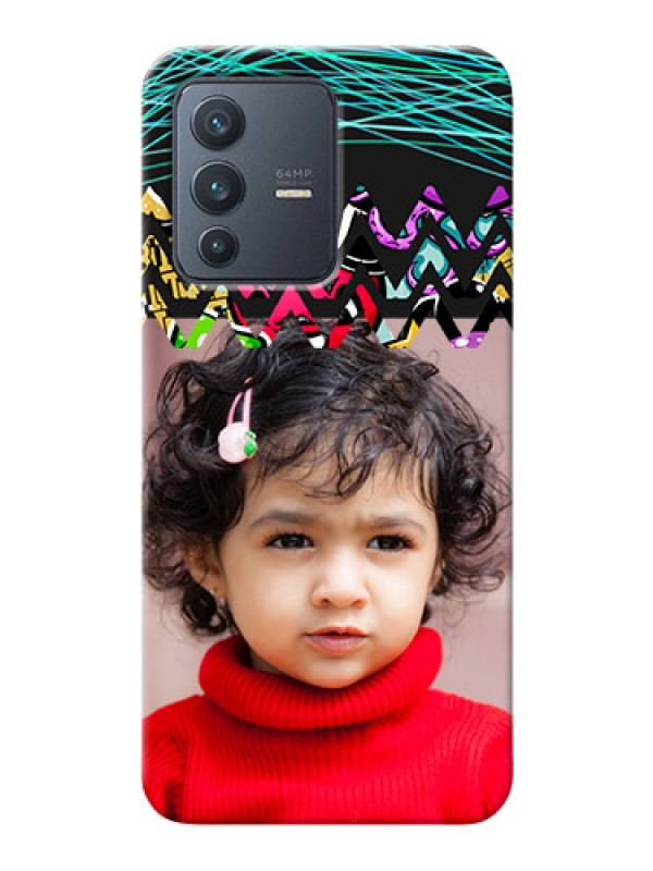 Custom Vivo V23 5G personalized phone covers: Neon Abstract Design