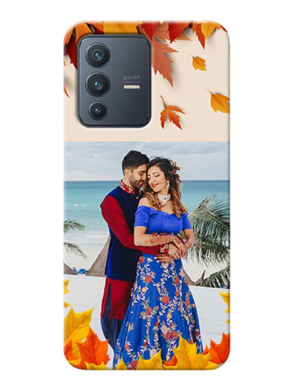 Custom Vivo V23 5G Mobile Phone Cases: Autumn Maple Leaves Design