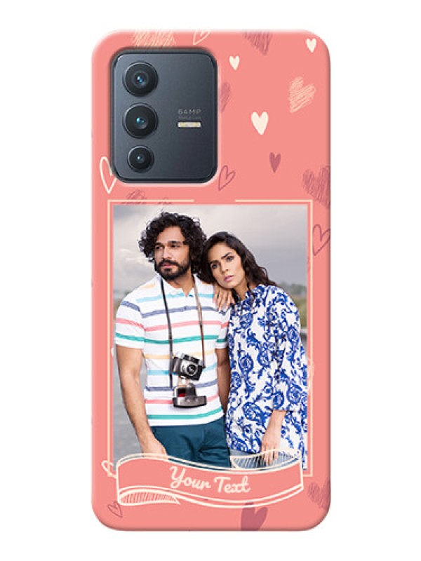 Custom Vivo V23 5G custom mobile phone cases: love doodle art Design