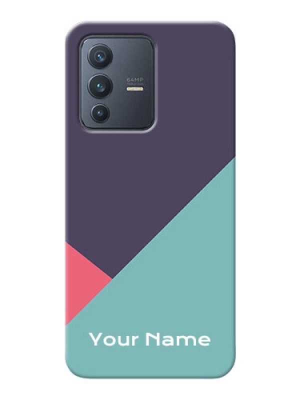 Custom Vivo V23 5G Custom Phone Cases: Tri Color abstract Design