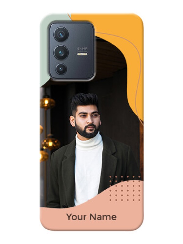 Custom Vivo V23 5G Custom Phone Cases: Tri-coloured overlay design