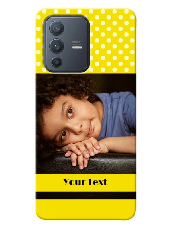 Custom Vivo V23 Pro 5G Custom Mobile Covers: Bright Yellow Case Design