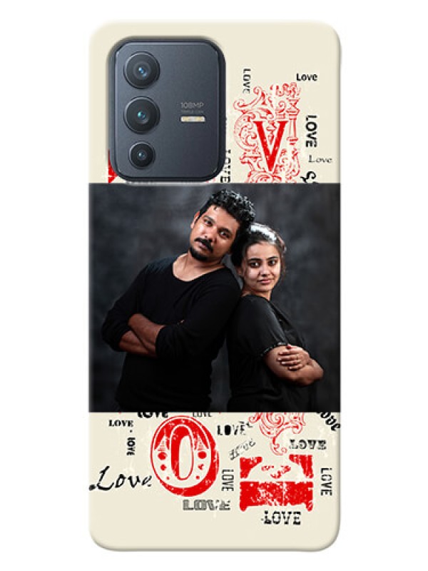 Custom Vivo V23 Pro 5G mobile cases online: Trendy Love Design Case
