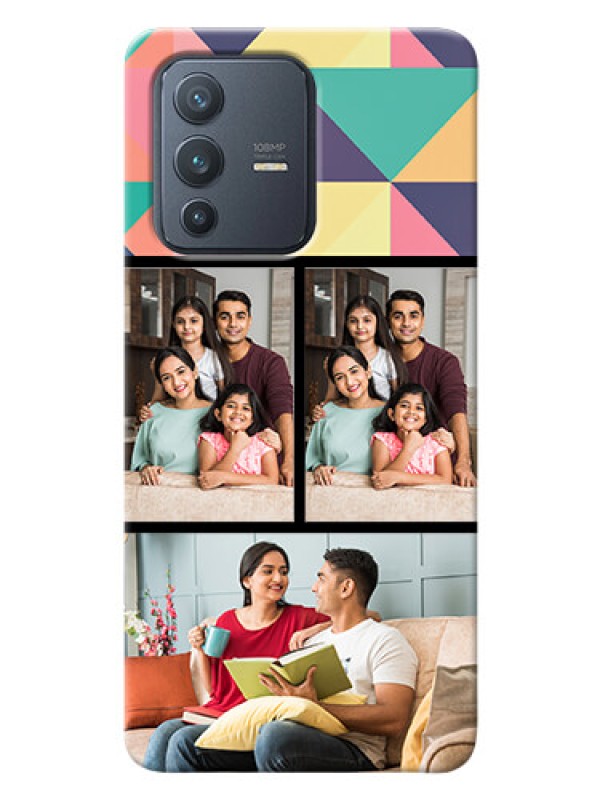 Custom Vivo V23 Pro 5G personalised phone covers: Bulk Pic Upload Design