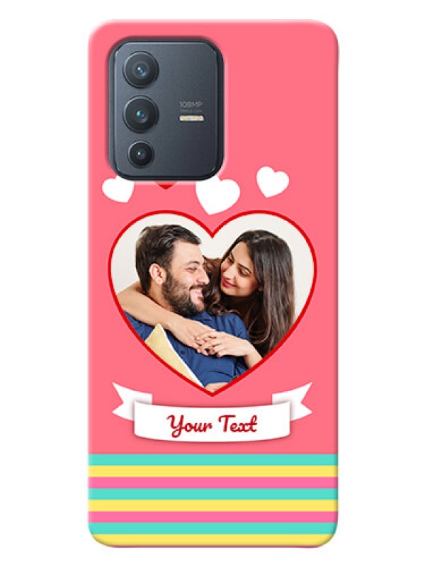 Custom Vivo V23 Pro 5G Personalised mobile covers: Love Doodle Design