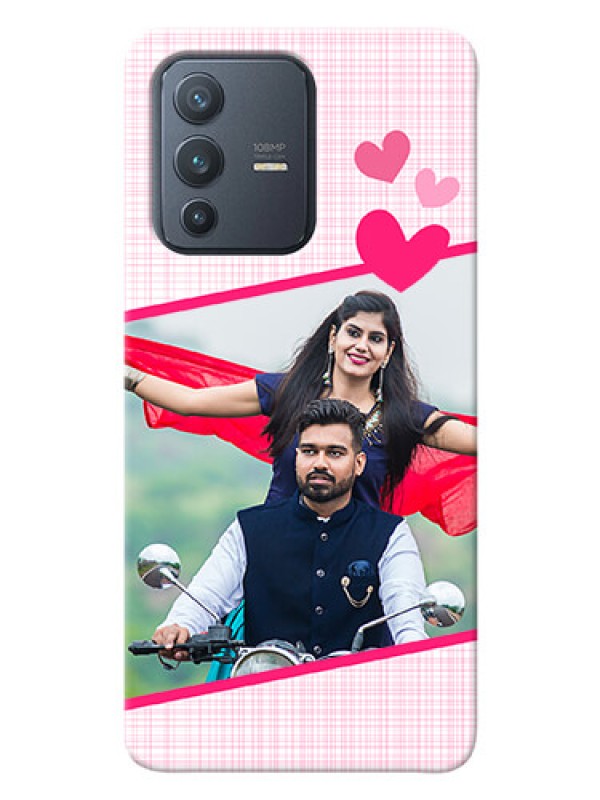 Custom Vivo V23 Pro 5G Personalised Phone Cases: Love Shape Heart Design