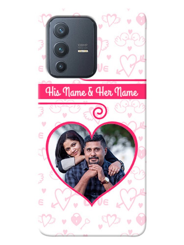Custom Vivo V23 Pro 5G Personalized Phone Cases: Heart Shape Love Design