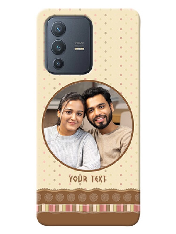 Custom Vivo V23 Pro 5G Mobile Cases: Brown Dotted Mobile Case Design