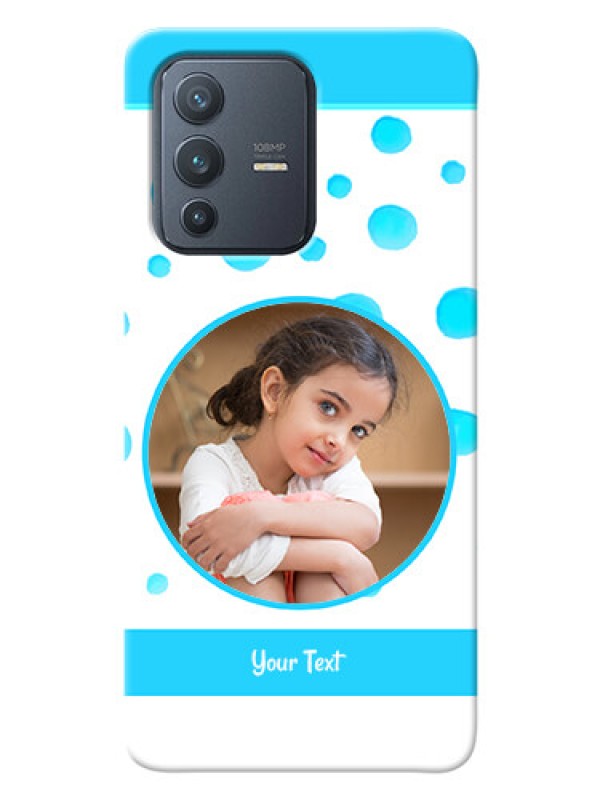 Custom Vivo V23 Pro 5G Custom Phone Covers: Blue Bubbles Pattern Design