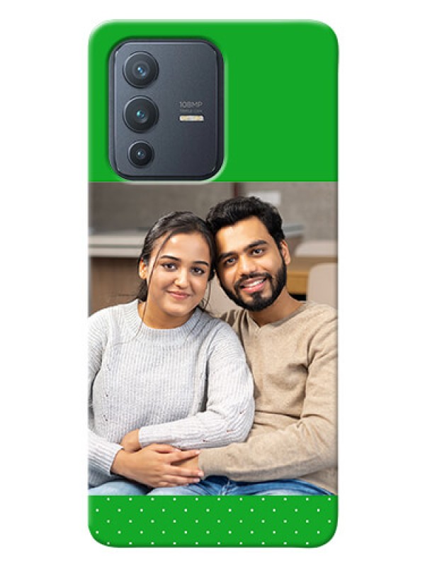 Custom Vivo V23 Pro 5G Personalised mobile covers: Green Pattern Design