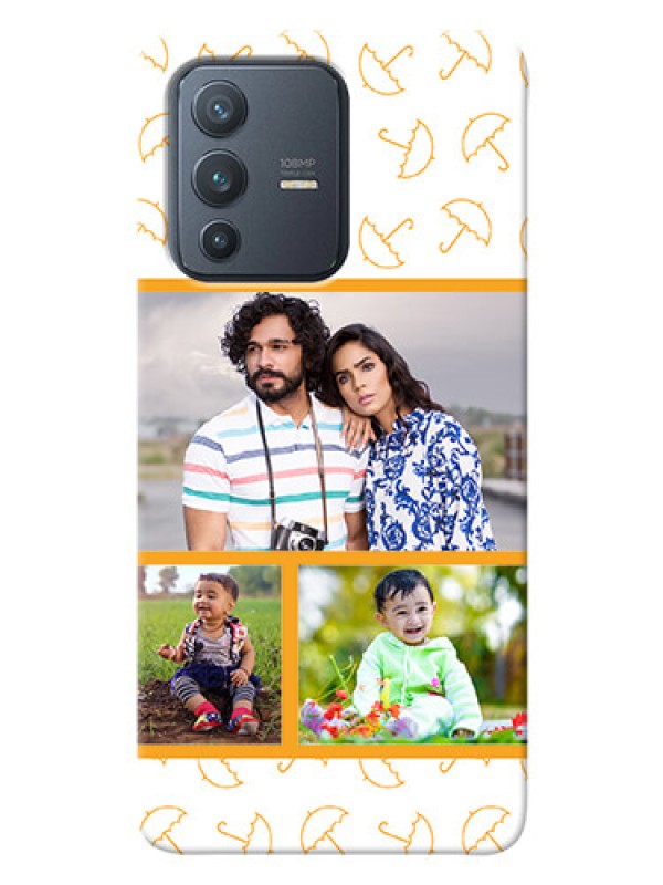 Custom Vivo V23 Pro 5G Personalised Phone Cases: Yellow Pattern Design