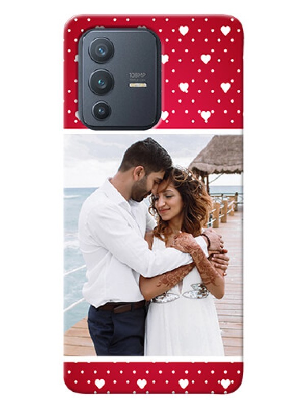 Custom Vivo V23 Pro 5G custom back covers: Hearts Mobile Case Design