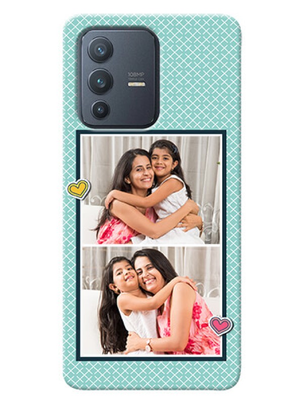 Custom Vivo V23 Pro 5G Custom Phone Cases: 2 Image Holder with Pattern Design