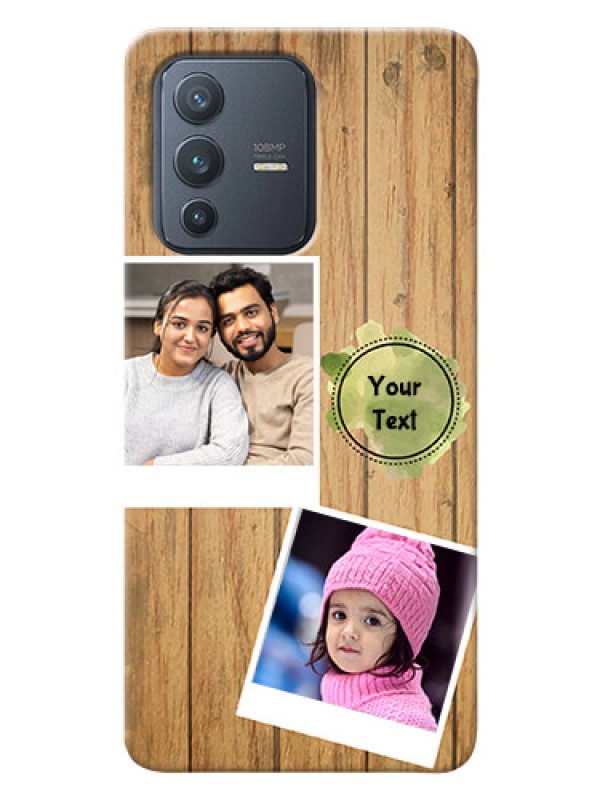 Custom Vivo V23 Pro 5G Custom Mobile Phone Covers: Wooden Texture Design