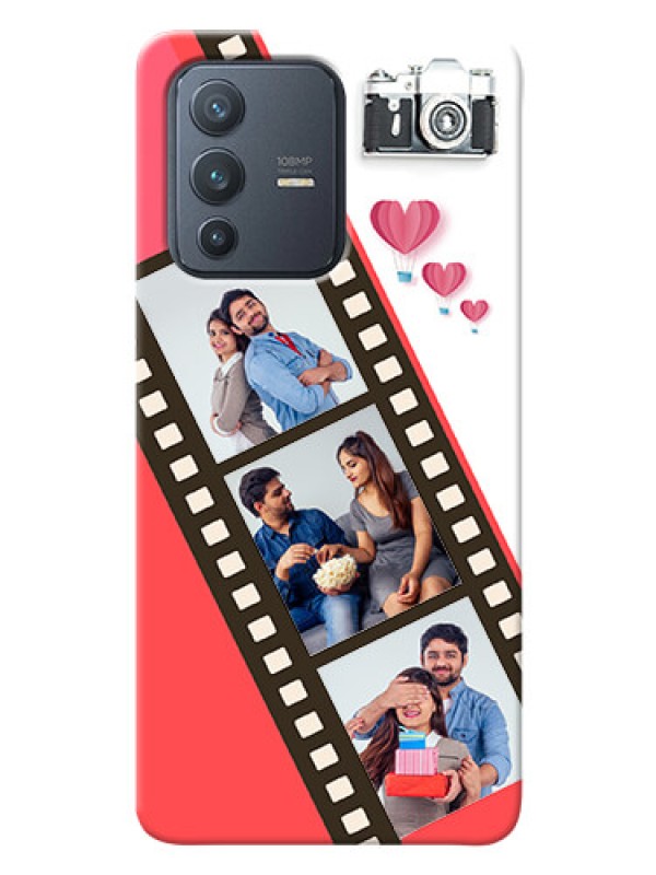 Custom Vivo V23 Pro 5G custom phone covers: 3 Image Holder with Film Reel