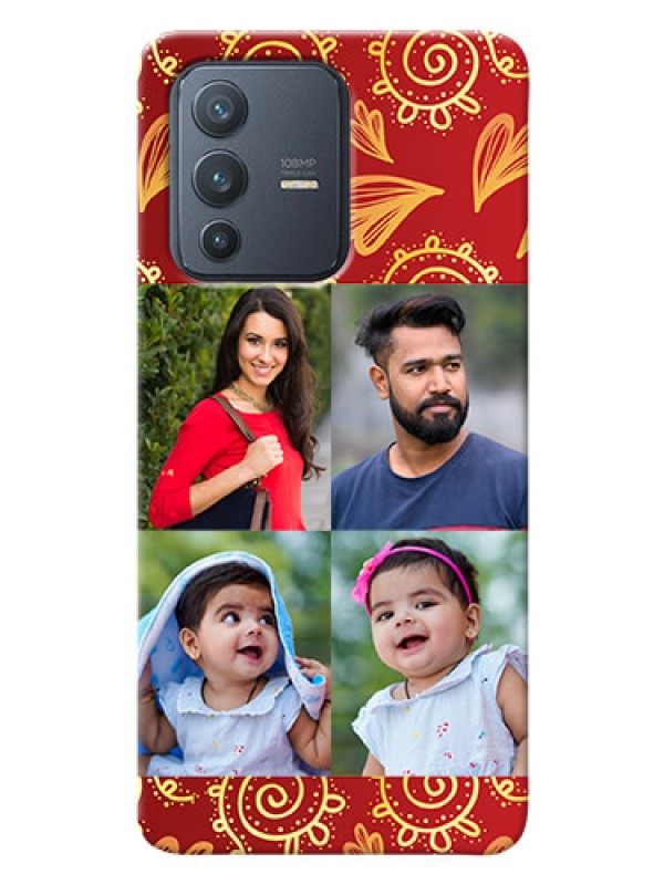 Custom Vivo V23 Pro 5G Mobile Phone Cases: 4 Image Traditional Design