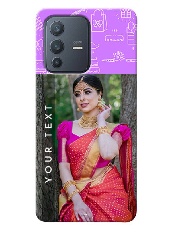 Custom Vivo V23 Pro 5G Personalized Phone Cases: Birthday Icons Design