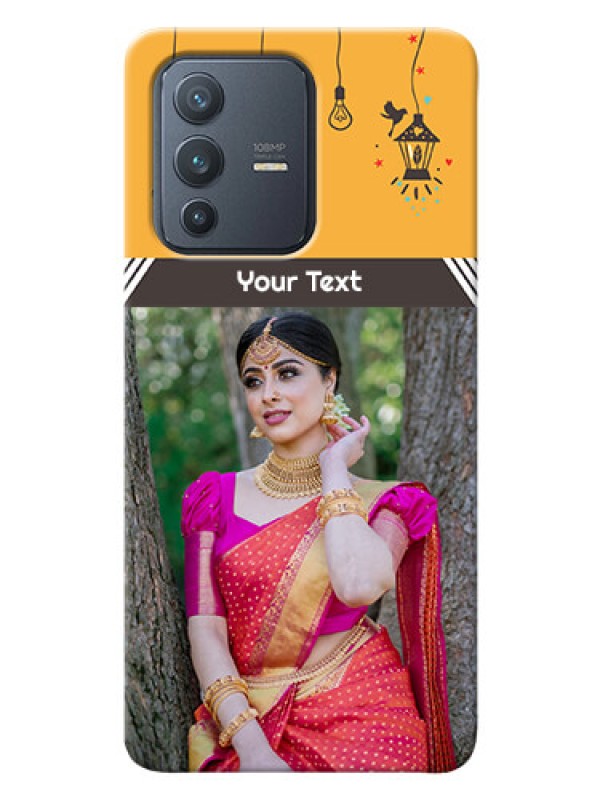 Custom Vivo V23 Pro 5G custom back covers with Family Picture and Icons 