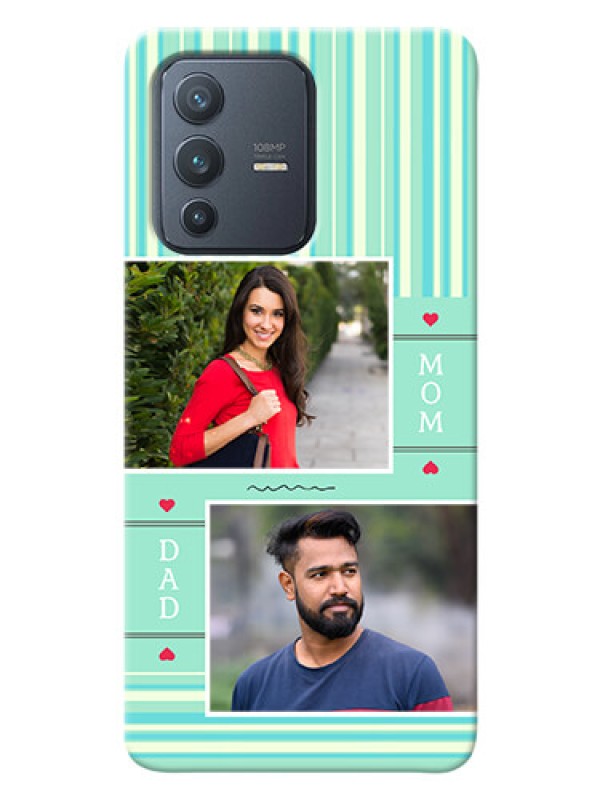 Custom Vivo V23 Pro 5G custom mobile phone covers: Mom & Dad Pic Design