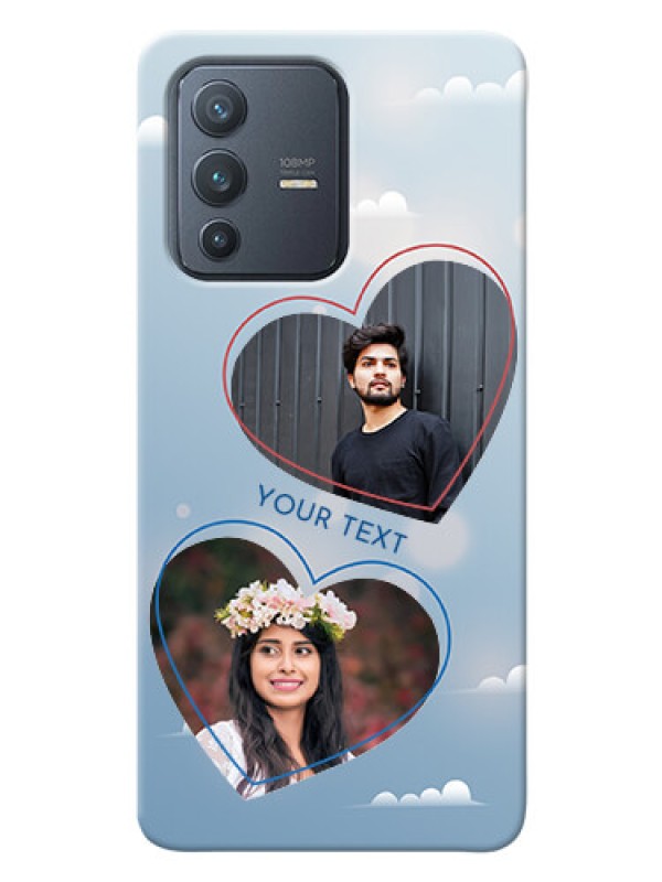 Custom Vivo V23 Pro 5G Phone Cases: Blue Color Couple Design 