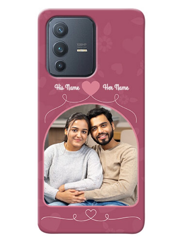 Custom Vivo V23 Pro 5G mobile phone covers: Love Floral Design