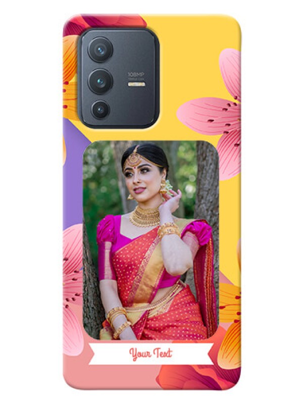 Custom Vivo V23 Pro 5G Mobile Covers: 3 Image With Vintage Floral Design