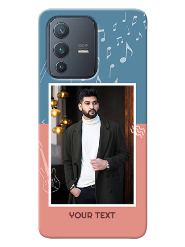 Custom Vivo V23 Pro 5G Phone Back Covers with Color Musical Note Design